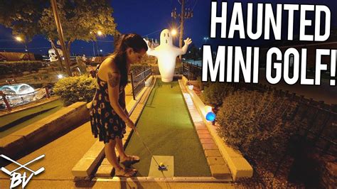 LUCKY HOLE IN ONE AT A HAUNTED MINI GOLF COURSE! - YouTube