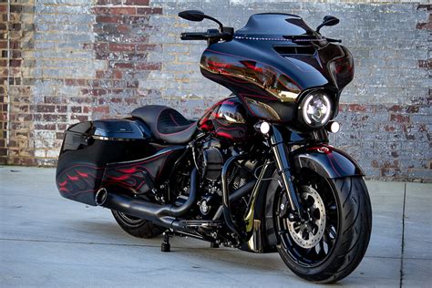 2018 HARLEY DAVIDSON STREET GLIDE SPECIAL - BLACK INFERNO CUSTOM FAT 18 HOT ROD BAGGER ...