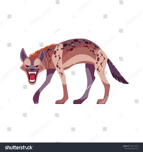 Hyena Laughing Straight Viewer Cartoon Style Stock Vector (Royalty Free ...