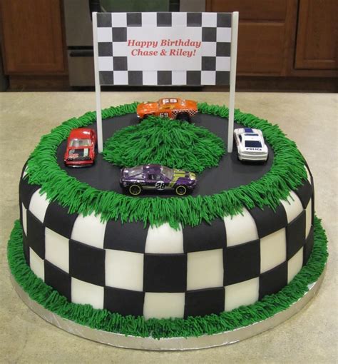 Race Car Track Birthday Cake - CakeCentral.com