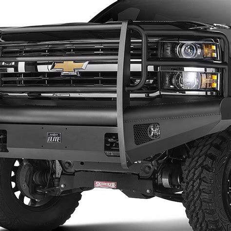 Fab Fours® - Ford F-150 2009 Black Steel Elite Front Bumper with Full ...