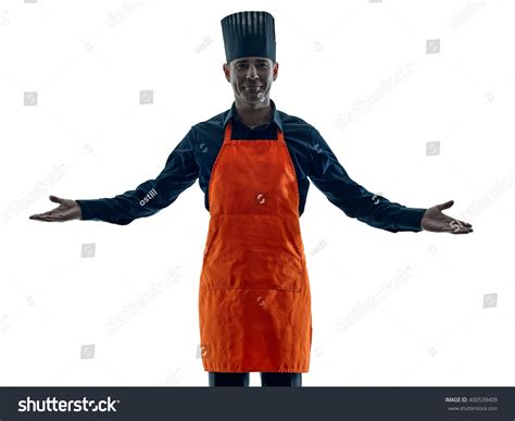 Man Cooking Chef Silhouette Isolated Stock Photo 400539409 | Shutterstock