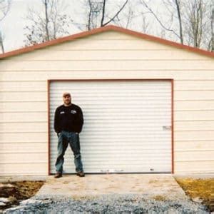 20x30 Regular Roof Metal Garage - Alan's Factory Outlet