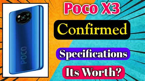 Poco X3 confirmed Specifications | DonglyTech.in