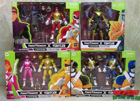 Hasbro Power Rangers Lightning Collection Power Rangers X TMNT Figures