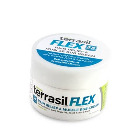 FLEX – Pain Relief Cream & Muscle Rub by Terrasil (44gm Jar), 44gm jar ...