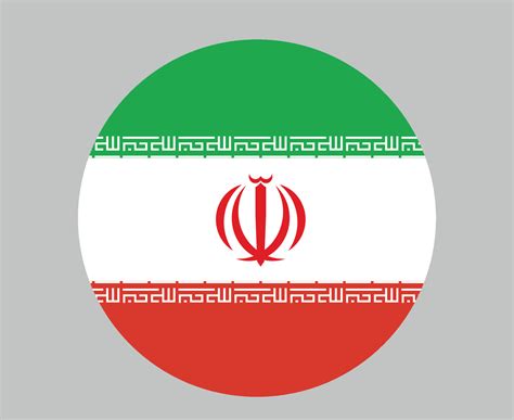 Iran Flag National Asia Emblem Icon Vector Illustration Abstract Design ...