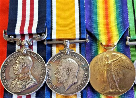 WW1 BRITISH ARMY 1918 MILITARY MEDAL GROUP WOUNDED IN ACTION 138464 GNR ...