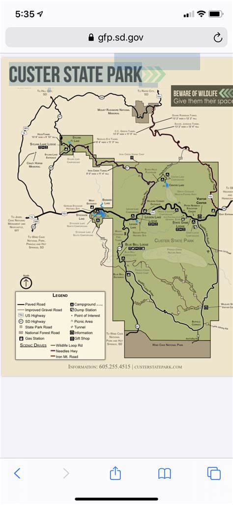 Custer State Park Map | Explore the Beauty of South Dakota