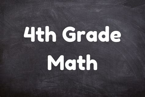 4th Grade Math ⋆ MathTeacherCoach.com