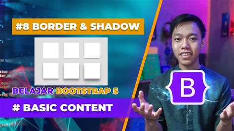 Tutorial Membuat Border & Shadow/ Bayangan di Bootstrap 5 || Belajar Bootstrap 5 - YouTube