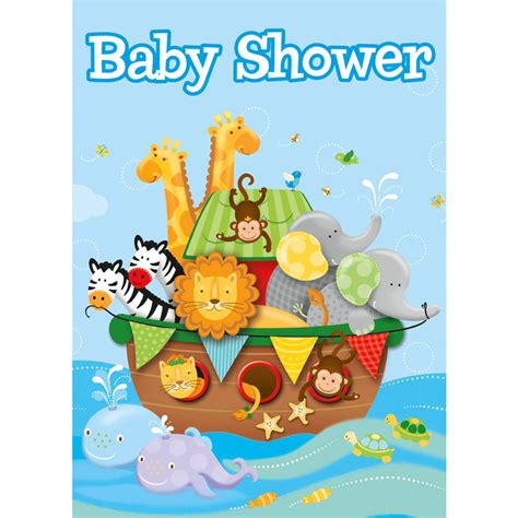 Noah's Ark Baby Shower Invitations, 8-Count - Walmart.com