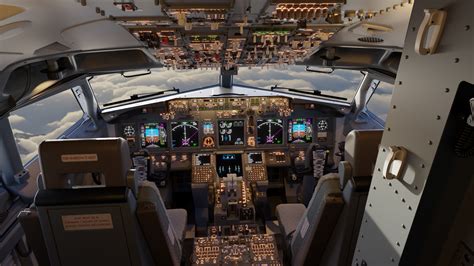 Boeing 737-800 Cockpit VR 360 Pano - Finished Projects - Blender ...