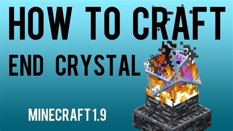 How to Craft End Crystal Minecraft 1.9 - YouTube