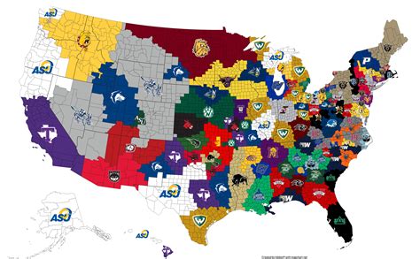 Week 4 Division II CFB Imperialism Map : r/CFB