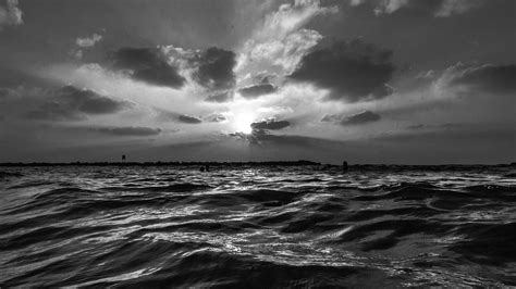 nf45-sunset-sea-sky-ocean-summer-dark-bw-water-nature-wallpaper