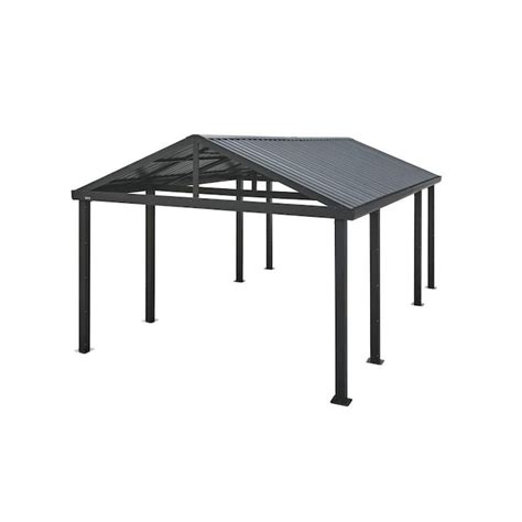 Arrow Sojag Samara 12 ft x 20 ft Dark Grey Carport in the Carports ...