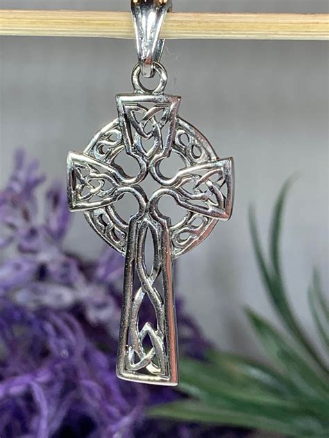 Celtic Cross Necklace, Irish Jewelry, Celtic Jewelry, Trinity Knot, Mom ...