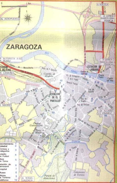 Zaragoza map, Spain | Gifex