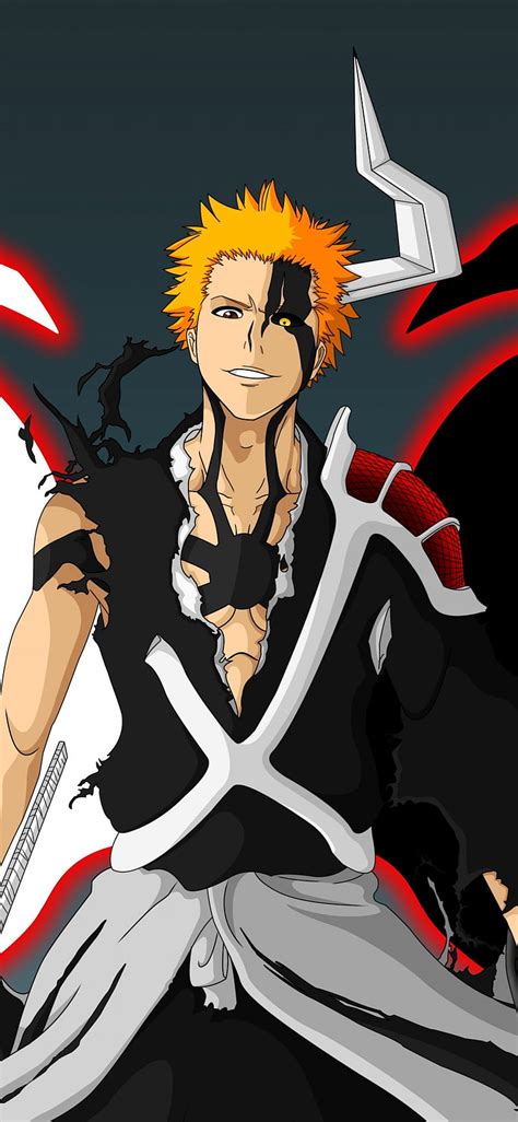 Ichigo Half Hollow, anime, bleach, half hollow form, ichigo, HD phone wallpaper | Peakpx