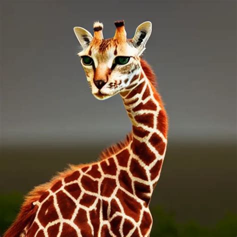 cat giraffe hybrid, bold natural colors, national | Stable Diffusion