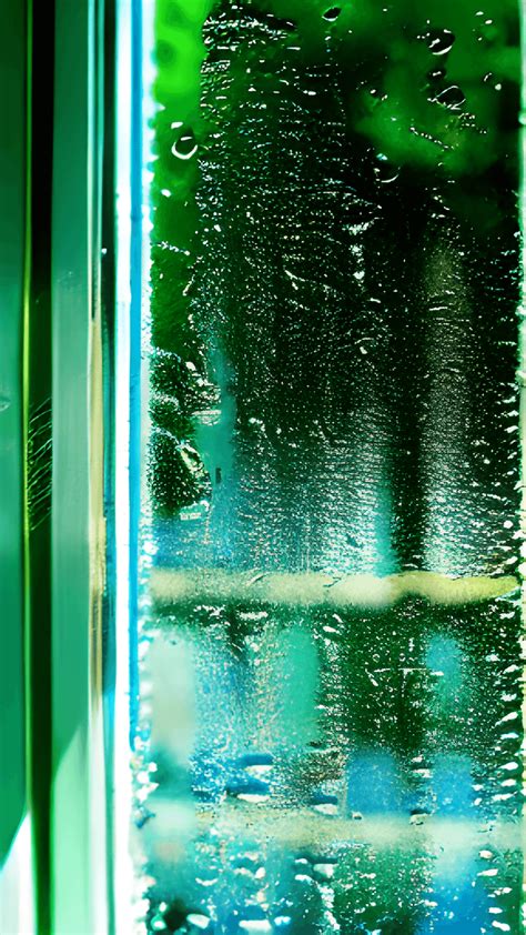 Gentle Rain Falling on a Window Pane · Creative Fabrica