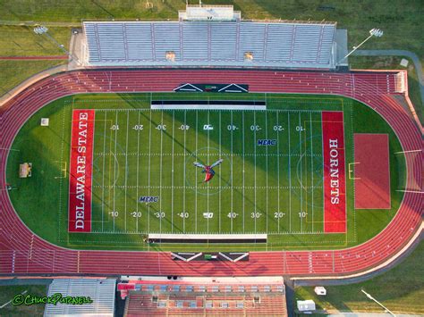 Capturing Drone Aerials of Delaware State University’s football stadium ...