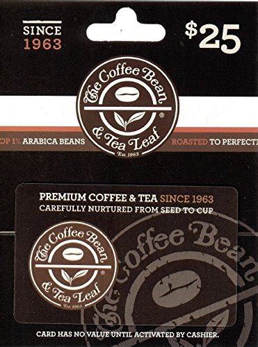 The Coffee Bean & Tea Leaf $25 Gift Card – Amazon Lightning Deal Picks | Coupon Karma