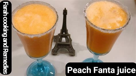 Peach Fanta juice | summers special | 3 ingredients only - YouTube