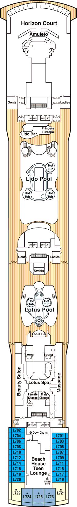 Island Princess Deck Plans: Ship Layout, Staterooms & Map - Cruise Critic