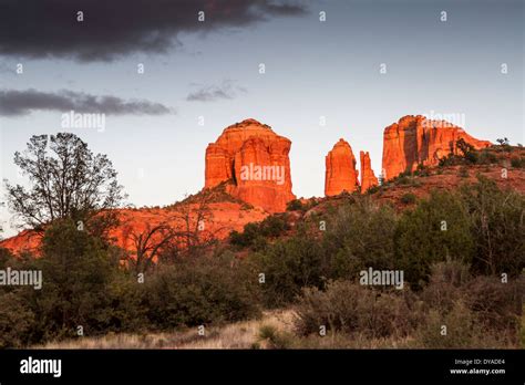 Cathedral rock sunset hi-res stock photography and images - Alamy