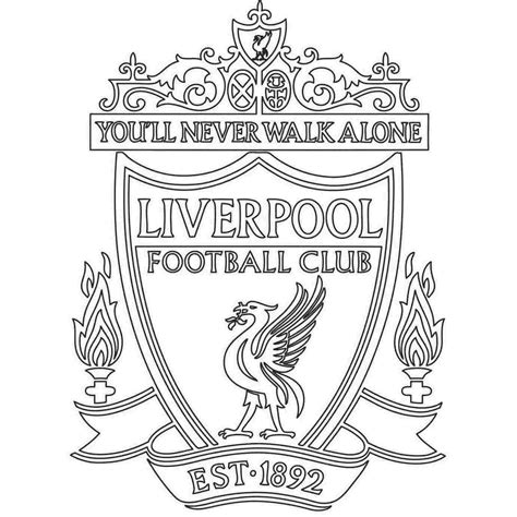 Liverpool Fc Coloring Page Print Liverpool Fc Players Free Coloring ...