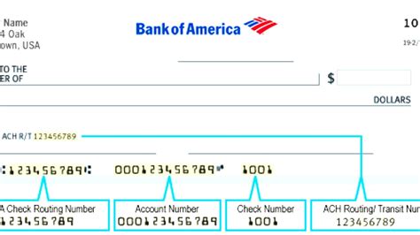 Bank Of America Check Account Number - Bank Choices