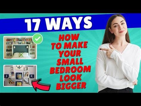 17 Ways How to Make Small Bedroom Look Bigger - YouTube | Small bedroom ...