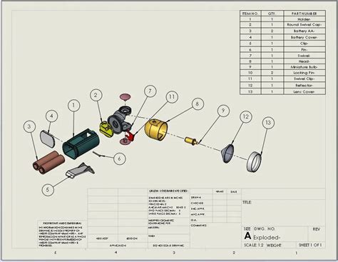 Exploded View Solidworks Drawing Solidworks Assembly Drawing Exploded ...