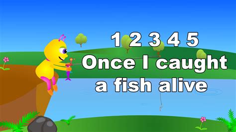 Orange Kids Rhymes: Nursery Rhyme - 1,2,3,4,5 Once I caught a fish alive