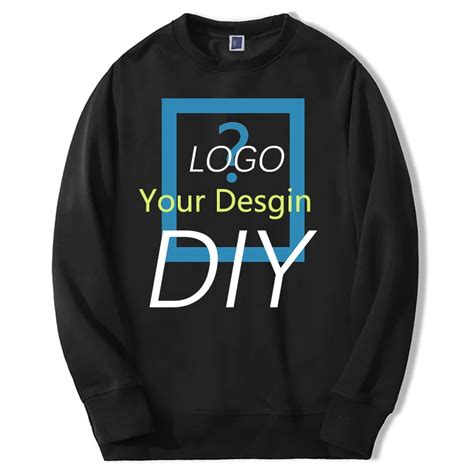 Custom Your Design Print Your Pic Diy Logo Mens Customize Hoodies ...