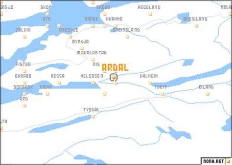 Årdal (Norway) map - nona.net