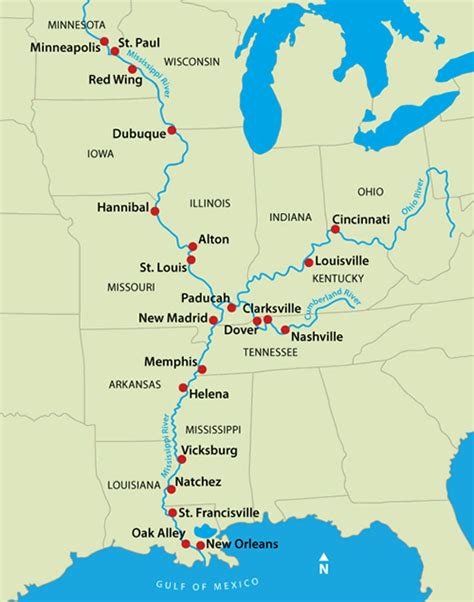 Mississippi River Map