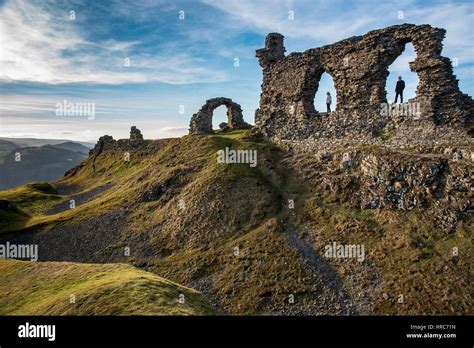 Dinas Bran castle. Llangollen. Castell Dinas Bran Stock Photo - Alamy