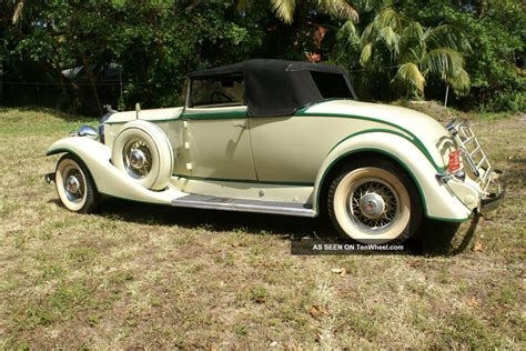 1933 Packard 8 Roadster Convertible