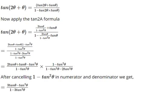 trigonometry - Why does the formula for $\tan 3\theta$ work at $\theta=\frac\pi4$ even though ...