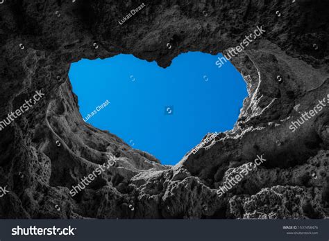 Heart Shape Formed Caves Algarve Portugal Stock Photo 1537458476 ...