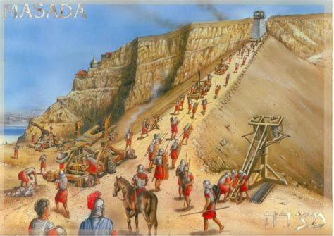 Another painting of the assault on Masada up the ramp by the 10th Roman Legion. | Ancient world ...