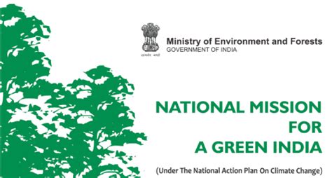 National Mission for Green India Draft Submitted to PM's Council on Climate Change