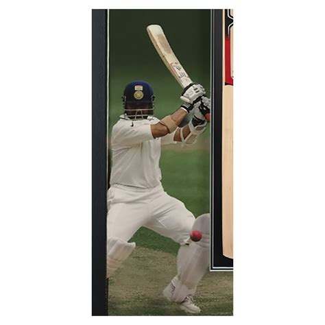 Sachin Tendulkar Signed Cricket Bat Display - Elite Exclusives