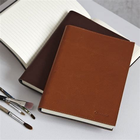 personalised leather notebook by life of riley | notonthehighstreet.com