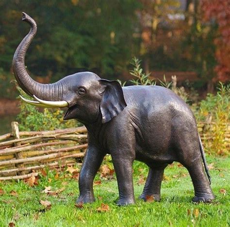 Customized reasonable price artificial carved elephant statue for lawn ...