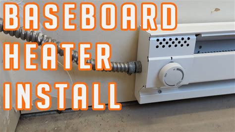 Baseboard Heater Install - YouTube