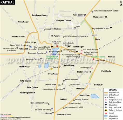 Kaithal City Map